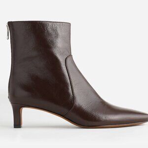 Madewell Women's Dimes Kitten Heel Boots Brown new without box